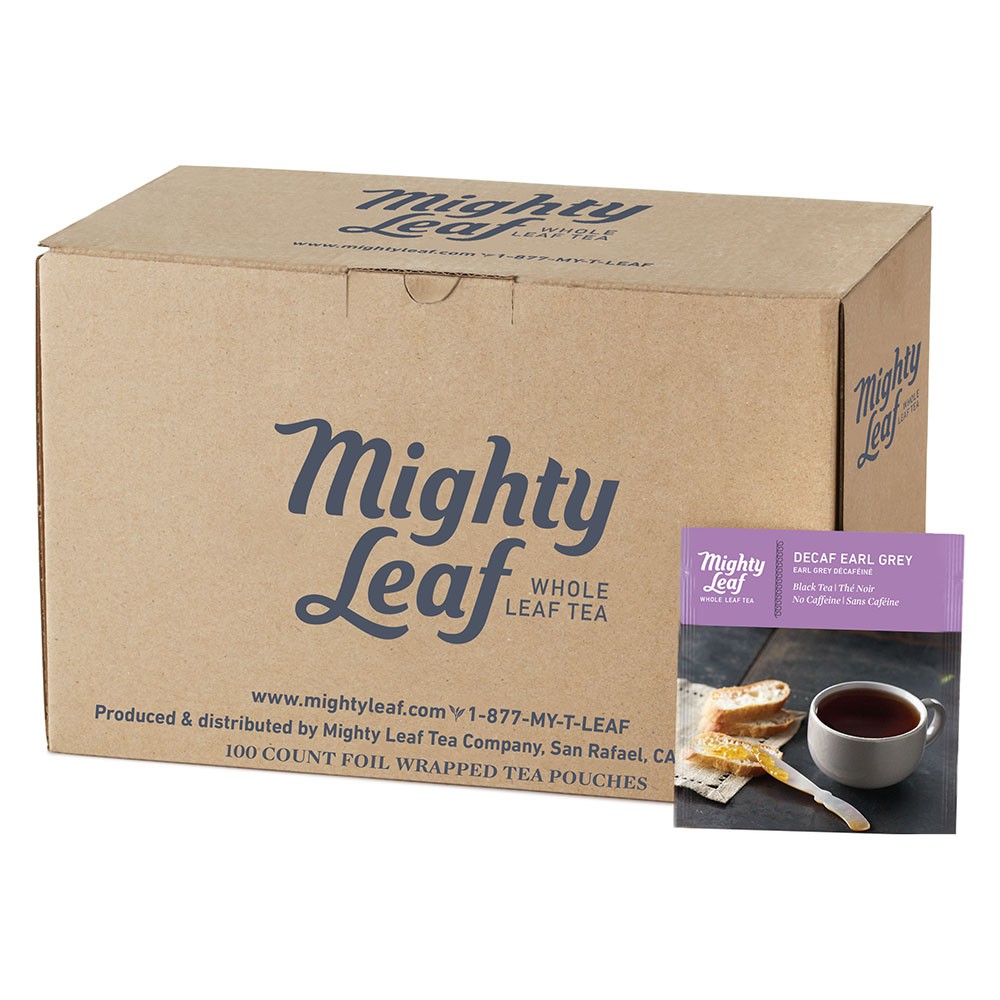 Mighty Leaf Organic Earl Grey Decaf Whole Leaf Tea Pouches are made of high...